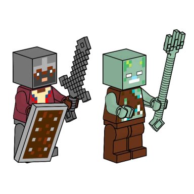 LEGO 662405 Minecraft Netherite Knight and Zombie – zdjęcie