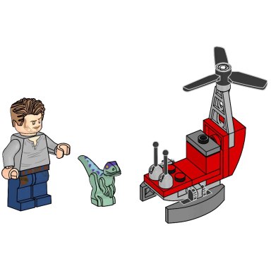 LEGO 122403 Jurassic World Owen with Helicopter