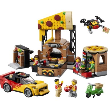 LEGO 60496 City Dostawa pizzy z pojazdami