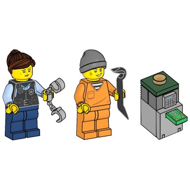 LEGO 952501 Police Officer and Criminal