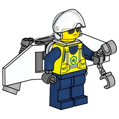LEGO 952507 Policeman with Jetpack – zdjęcie