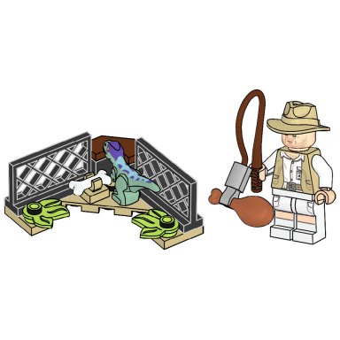 LEGO 122409 Jurassic World Robert Muldoon and Baby Raptor – zdjęcie
