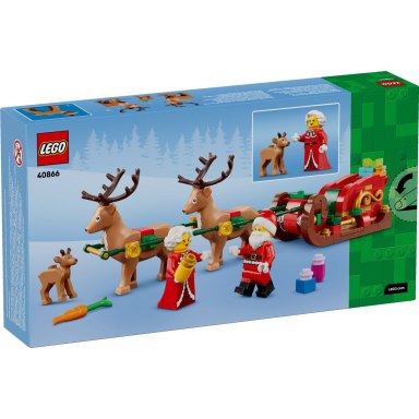 LEGO 40866 Christmas Gwiazdkowa przygoda Mikołaja na saniach – zdjęcie