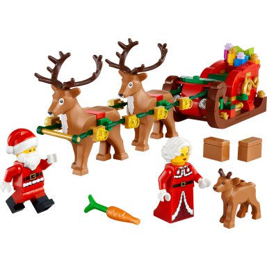 LEGO 40866 Christmas Gwiazdkowa przygoda Mikołaja na saniach