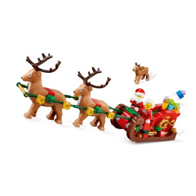 LEGO 40866 Christmas Gwiazdkowa przygoda Mikołaja na saniach – zdjęcie