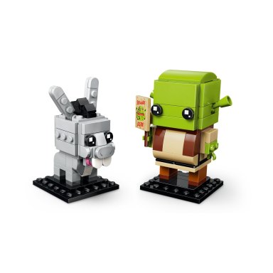 LEGO 40923 Brickheadz Figurki Shreka, Osła i Ciastka – zdjęcie