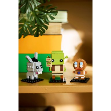 LEGO 40923 Brickheadz Figurki Shreka, Osła i Ciastka – zdjęcie