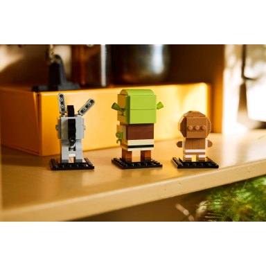 LEGO 40923 Brickheadz Figurki Shreka, Osła i Ciastka – zdjęcie
