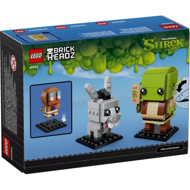 LEGO 40923 Brickheadz Figurki Shreka, Osła i Ciastka – zdjęcie