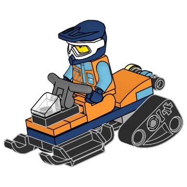 LEGO 952512 Arctic Snowmobile – zdjęcie