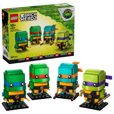 LEGO 40878 Brickheadz Figurki Wojowniczych żółwi ninja – zdjęcie