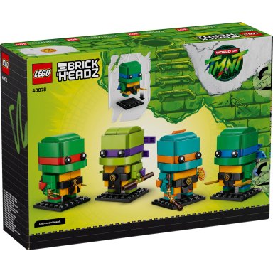 LEGO 40878 Brickheadz Figurki Wojowniczych żółwi ninja – zdjęcie