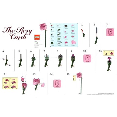LEGO 6646741 Botanicals The Rosy Crush