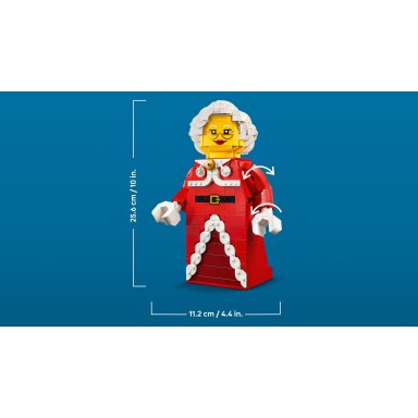 LEGO 40875 Christmas Powiększona minifigurka Pani Mikołajowej – zdjęcie