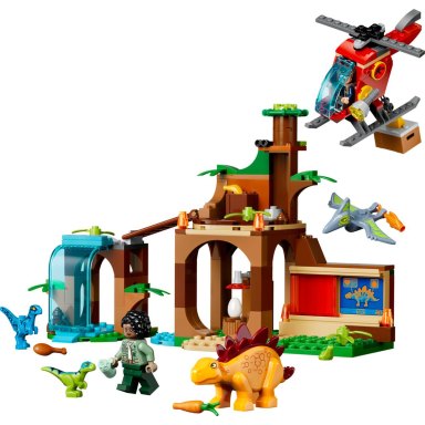 LEGO 77981 Jurassic World Welociraptor, stegozaur i pteranodon – Centrum ratunkowe