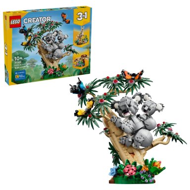 LEGO 31388 Creator 3-in-1 Dzikie zwierzęta: Rodzina koali – zdjęcie