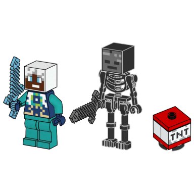 LEGO 662506 Minecraft Wither Skeleton and Ender Explorer with TNT