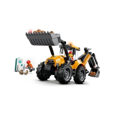 LEGO 60480 Construction Żółta koparko-ładowarka – zdjęcie