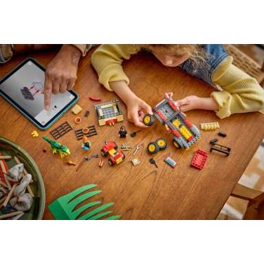 LEGO 77978 Jurassic World Ciężarówka do transportu młodego tyranozaura – zdjęcie