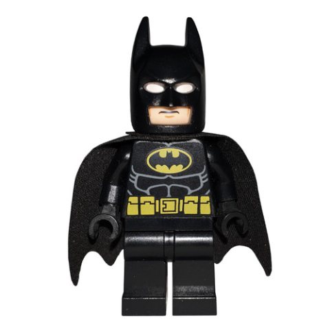 Minifigurka LEGO Batman, Black Suit, Black Cape and Cowl, Yellow Batman Logo (56630 Cape) (3626b Head)