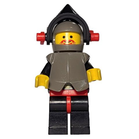 Minifigurka LEGO Knight (Breastplate on Black) - Black Legs, Armor, Red Dragon Plume