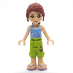 Minifigurka LEGO Mia - Medium Blue Top, Lime Shorts