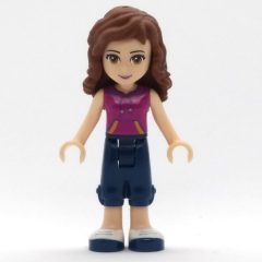 Minifigurka LEGO Olivia - Magenta Top, Dark Blue Shorts
