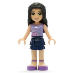 Minifigurka LEGO Emma - Lavender Top, Dark Blue Skirt