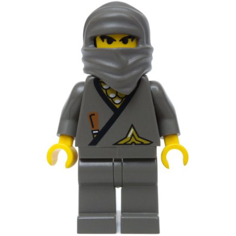 Minifigurka LEGO Ninja, Dark Gray