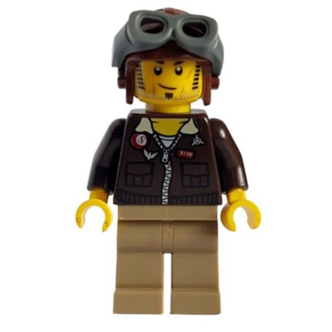 Minifigurka LEGO Jake Raines in Hat with Goggles