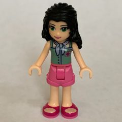 Minifigurka LEGO Emma - Sand Green Top, Dark Pink Shorts