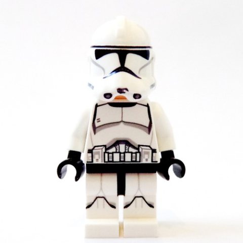 Minifigurka LEGO Clone Trooper, Phase II Armor, Angry, Printed Legs (11217 Helmet)
