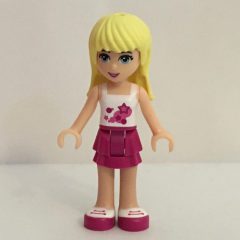 Minifigurka LEGO Stephanie - White Top, Magenta Skirt