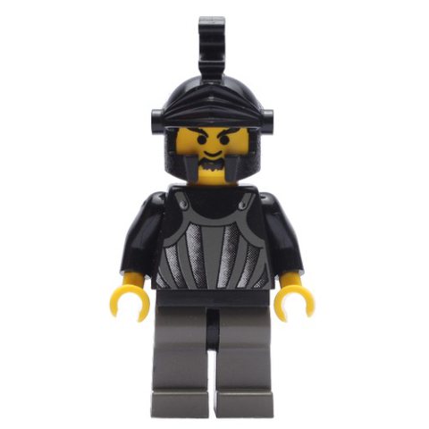 Minifigurka LEGO Knight (Fright Knights) - Black Helmet, no Plume