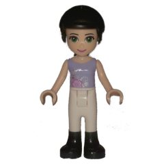 Minifigurka LEGO Emma - Lavender Top, White Trousers