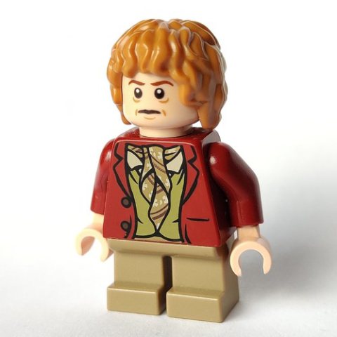 Minifigurka LEGO Bilbo Baggins - Dark Red Coat