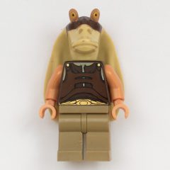 Minifigurka LEGO Gungan Warrior, Dark Tan Legs, Nougat Hands