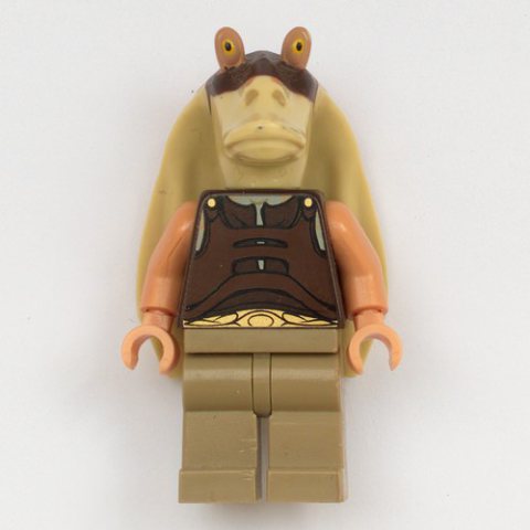 Minifigurka LEGO Gungan Warrior, Dark Tan Legs, Nougat Hands