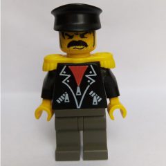 Minifigurka LEGO Time Twisters - Black Torso, Dark Gray Legs