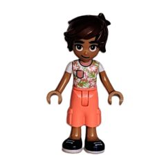 Minifigurka LEGO Leo - White/Coral Top, Coral Pants