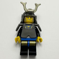Minifigurka LEGO Shogun, Armor and Helmet with Horn, Blue and Black Robe