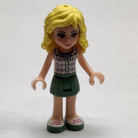 Minifigurka LEGO Naya - White Plaid Top, Sand Green Skirt