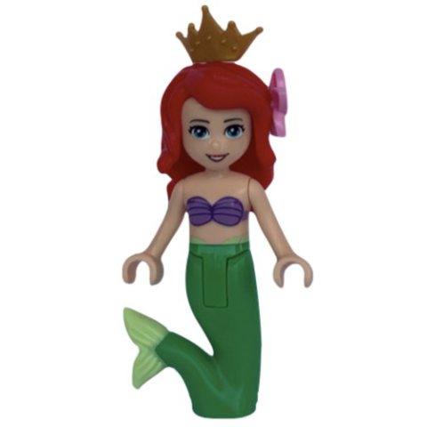 Minifigurka LEGO Ariel - Mermaid Form, Flower, Crown