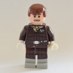 Minifigurka LEGO Han Solo, Hoth Outfit, Dark Brown Jacket with Tan Neckerchief