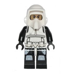 Minifigurka LEGO Scout Trooper, Printed Black Head, Black Legs