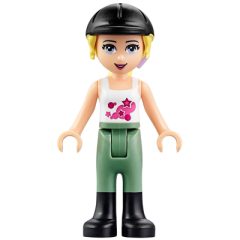 Minifigurka LEGO Stephanie - White Top, Sand Green Trousers