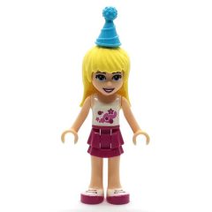 Minifigurka LEGO Stephanie - White Top, Magenta Skirt