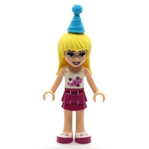 Minifigurka LEGO Stephanie - White Top, Magenta Skirt