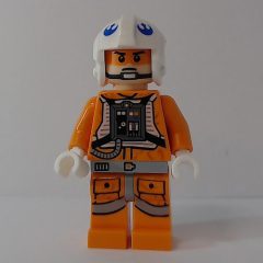 Minifigurka LEGO Rebel Pilot Snowspeeder, Orange Flight Suit, White Helmet, Orange Visor