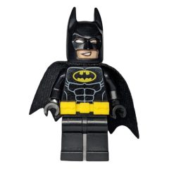 Minifigurka LEGO Batman, Black Suit, Black Cape and Cowl, Utility Belt (3626cpr2106 Head)
